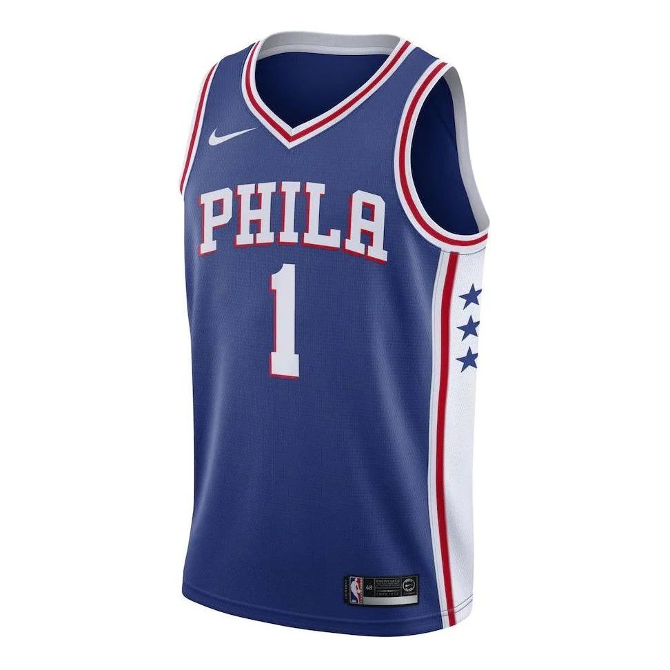 Nike NBA Philadelphia 76ers Icon Edition Swingman Jersey 'James Harden #1' Royal Blue 2022 (CW3678-402)