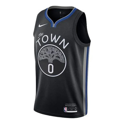 Nike NBA Golden State Warriors City Edition Jersey 'D’Angelo Russell #0' Black The Town 2019 (AV4638-016)
