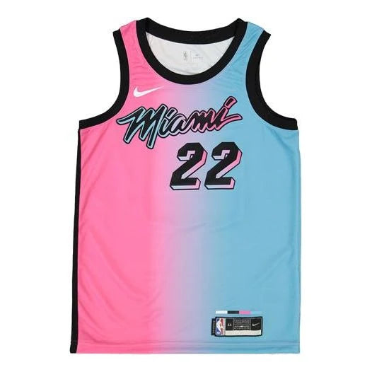 Nike NBA Heat City Edition Swingman Jersey 'Jimmy Butler #22' Pink-Blue Gradient 2020 (CN1741-687)