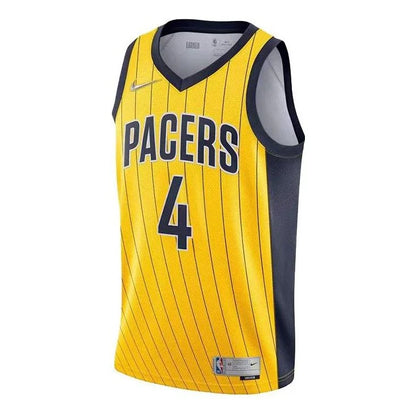 Nike NBA Indiana Pacers Earned Edition Swingman Jersey 'Victor Oladipo #4' Amarillo Gold (CN9924-728)
