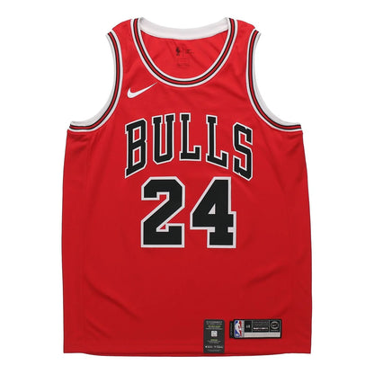 Nike NBA Bulls Icon Edition Jersey 'Lauri Markkanen #24' Red 2018 (864465-664)