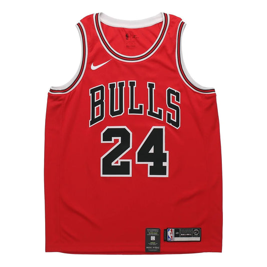 Nike NBA Bulls Icon Edition Jersey 'Lauri Markkanen #24' Red 2018 (864465-664)