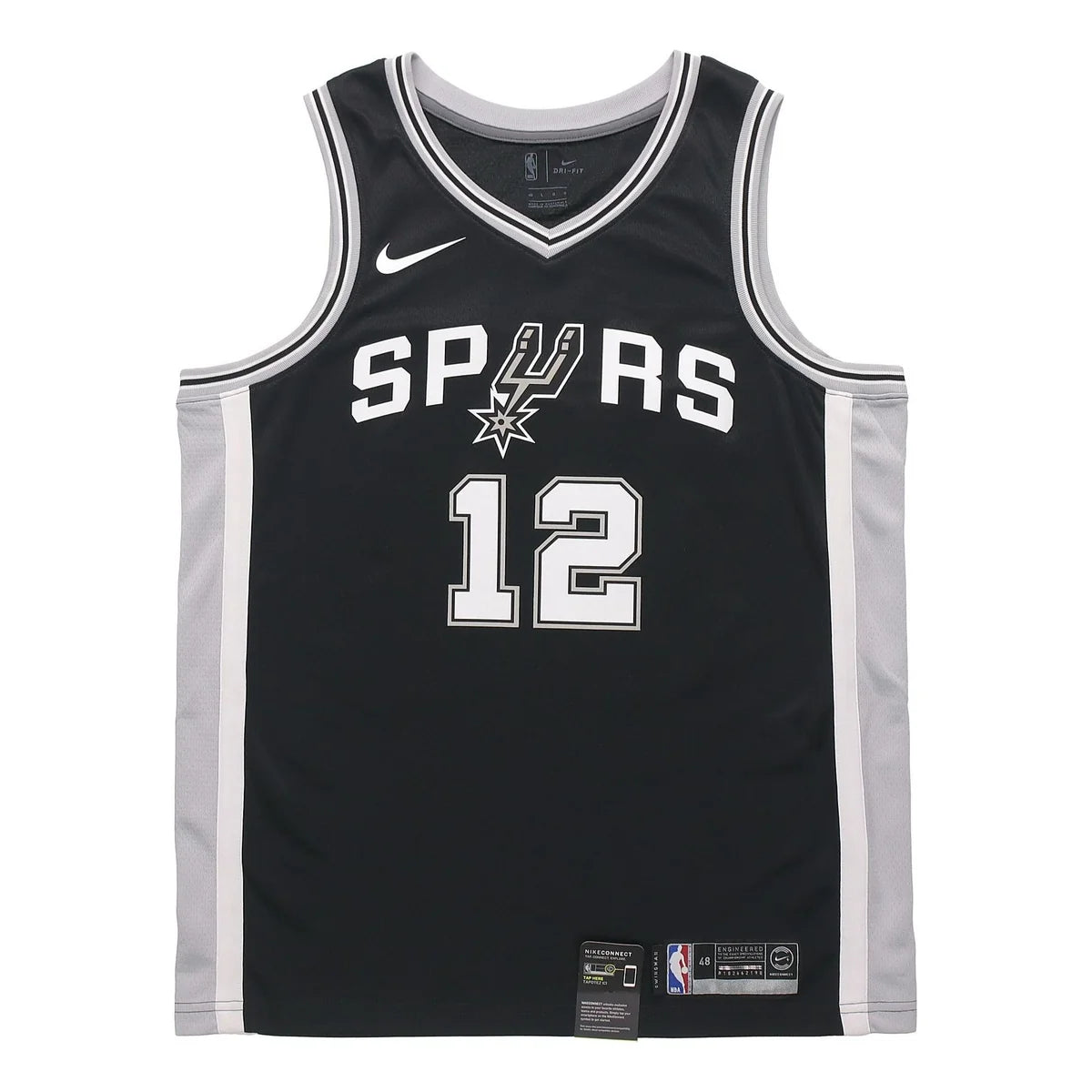 Nike NBA Spurs Icon Edition Jersey 'LaMarcus Aldridge #12' Black 2017 (864509-011)