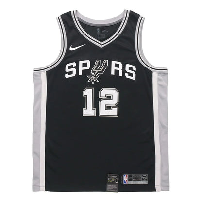 Nike NBA Spurs Icon Edition Jersey 'LaMarcus Aldridge #12' Black 2017 (864509-011)