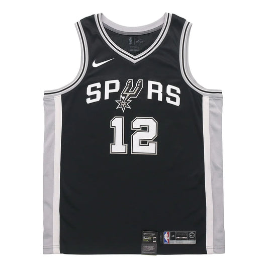 Nike NBA Spurs Icon Edition Jersey 'LaMarcus Aldridge #12' Black 2017 (864509-011)