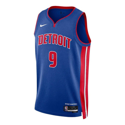 Nike NBA Detroit Pistons Icon Edition Swingman Jersey 'Jerami Grant #9' Game Royal Blue (DN2004-400)