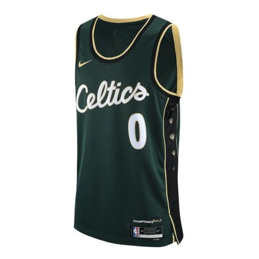 Nike NBA Celtics City Edition Jersey 'Jayson Tatum #0' Green 2022 (DO9586-332)