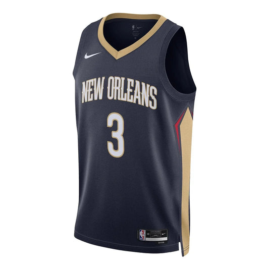 Nike NBA Pelicans Icon Edition Jersey 'CJ McCollum #3' Navy 2022 (DN2014-424)