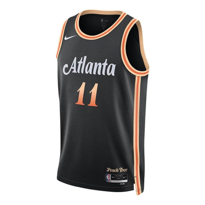 Nike NBA Hawks City Edition Jersey 'Trae Young #11' Black 2022 (DO9584-010)