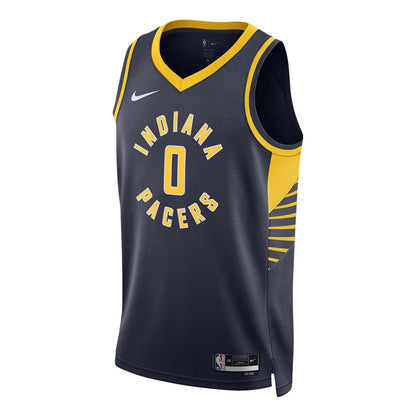 Nike NBA Pacers Statement Edition Jersey 'Tyrese Haliburton #0' Navy 2022 (DN2007-424)