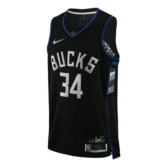 Nike NBA Bucks Select Series Jersey 'Giannis Antetokounmpo #34' Black 2021 (DH8058-010)
