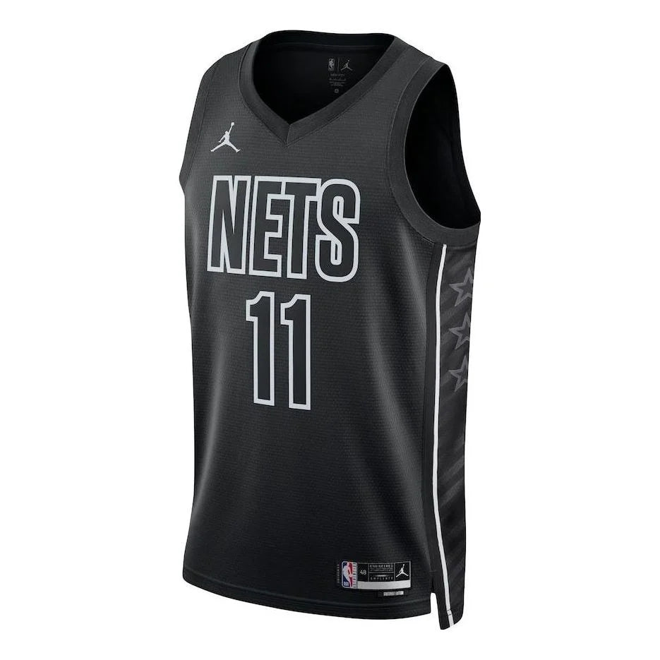 Jordan NBA Nets Statement Edition Jersey 'Kyrie Irving #11' Black 2022 (DO9518-012)