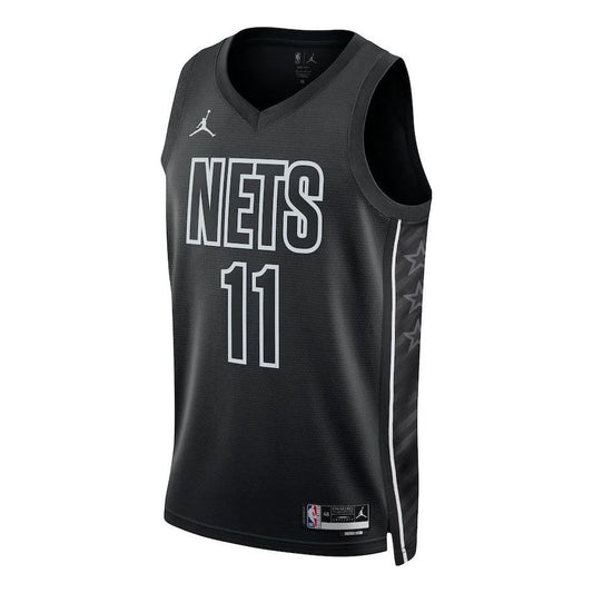 Jordan NBA Nets Statement Edition Jersey 'Kyrie Irving #11' Black 2022 (DO9518-012)
