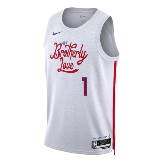 Nike NBA 76ers City Edition Jersey 'James Harden #1' White 2022 (DO9606-107)