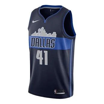 Nike NBA Mavericks Statement Edition Jersey 'Dirk Nowitzki #41' Navy 2017 (877202-420)