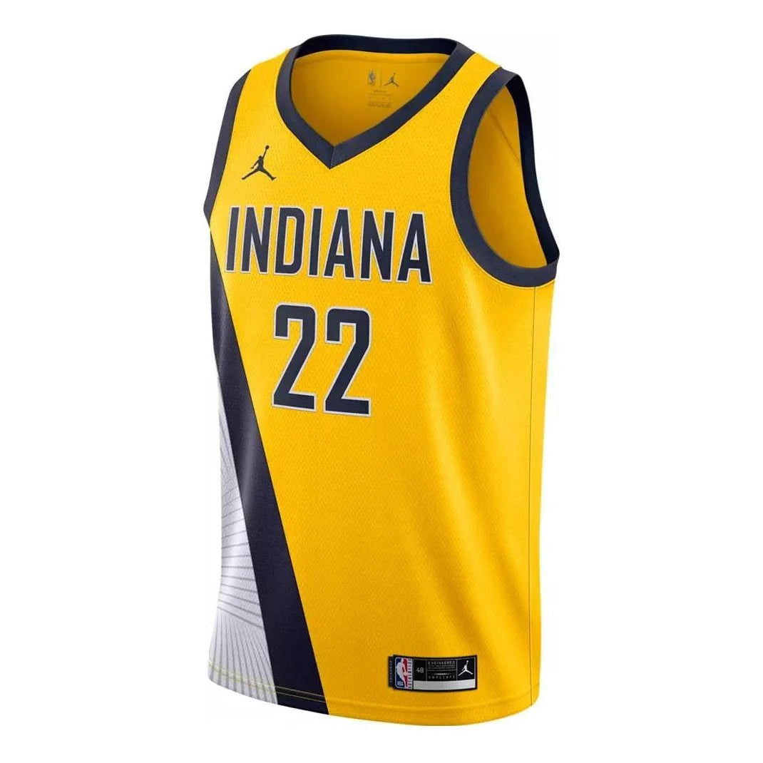 Jordan NBA Pacers Statement Edition Swingman Jersey 'Caris LeVert #22' Gold 2021 (CV9479-729)