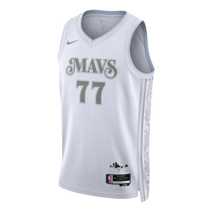 Nike NBA Mavericks City Edition Jersey 'Luka Dončić #77' White 2024 (FQ4339-100)