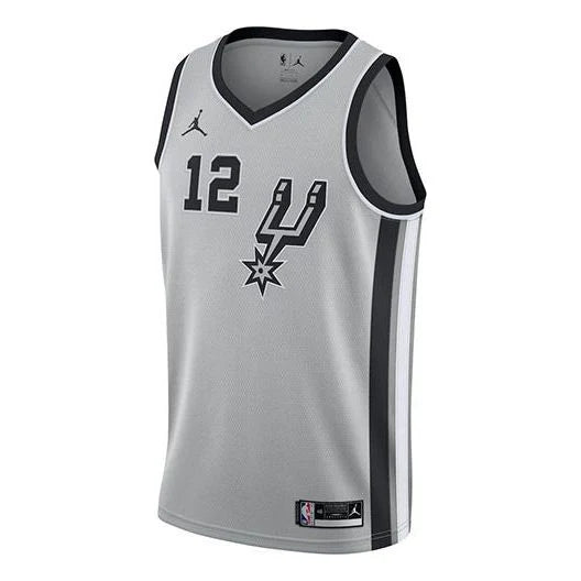 Jordan Brand NBA San Antonio Spurs Statement Edition Jersey 'LaMarcus Aldridge #12' Gray 2020 (CV9494-009)