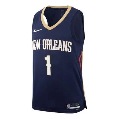 Nike NBA New Orleans Pelicans Icon Edition Swingman Jersey 'Zion Williamson #1' Navy 2021 (DB3581-419)
