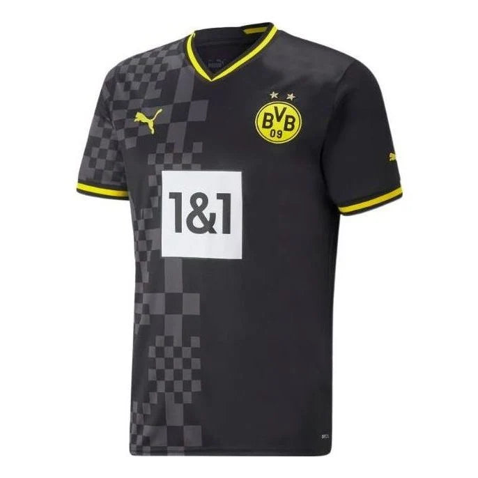 PUMA Borussia Dortmund 2022/23 Away Replica Jersey Black/Yellow/White (765884-02)