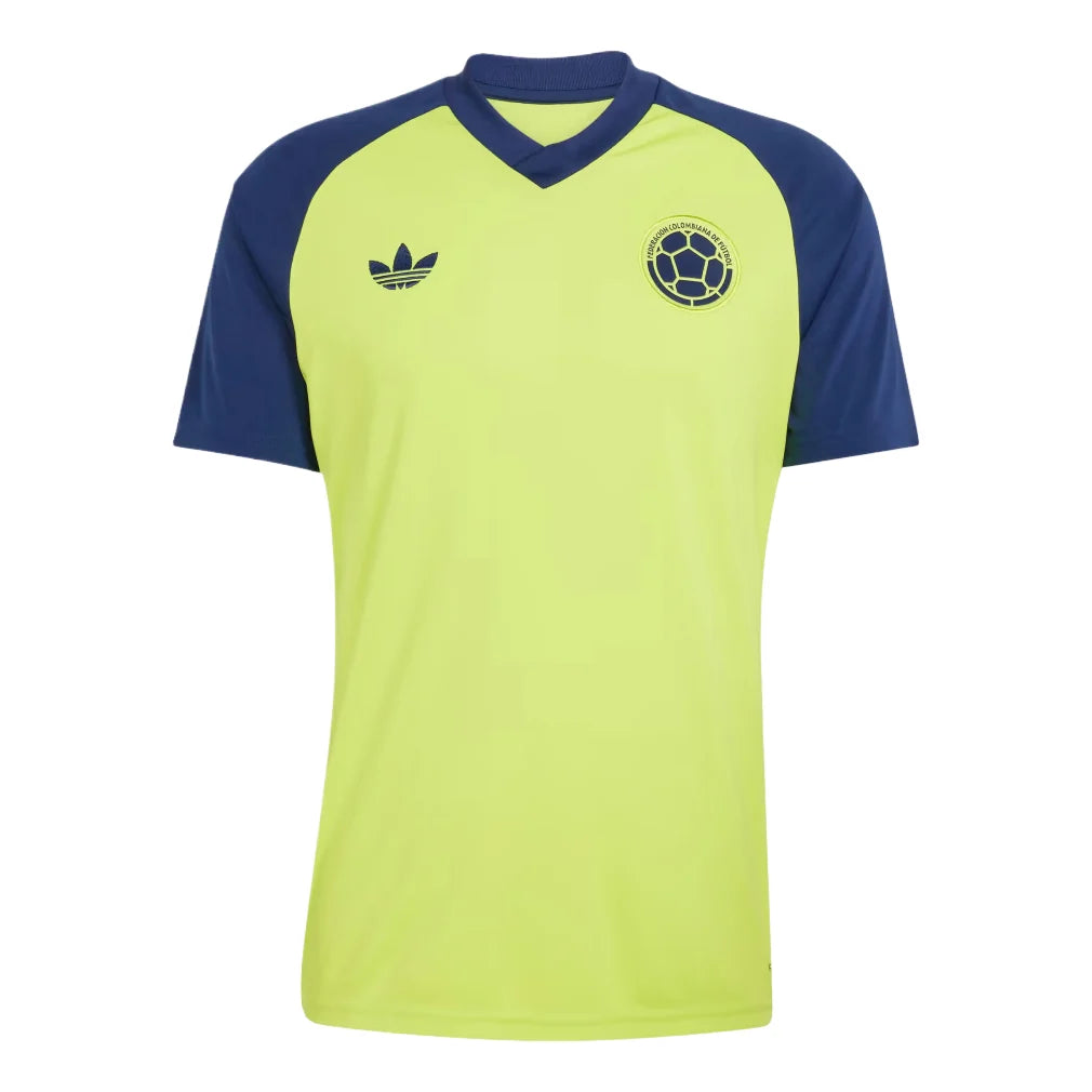 adidas Colombia 2026 Away Pre-Match Jersey Team Semi Sol Yellow Asia Sizing (JZ6239)