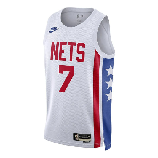 Nike NBA Brooklyn Nets Hardwood Classics Swingman Jersey 'Kevin Durant #7' White (DO9444-101)