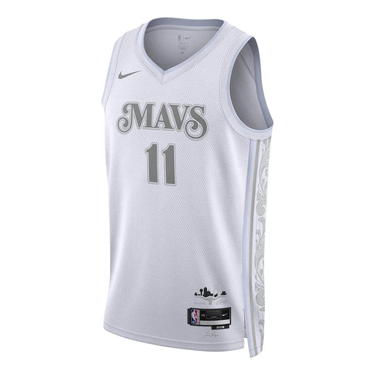 Nike NBA Mavericks City Edition Jersey 'Kyrie Irving #11' White 2024 (FQ4339-101)