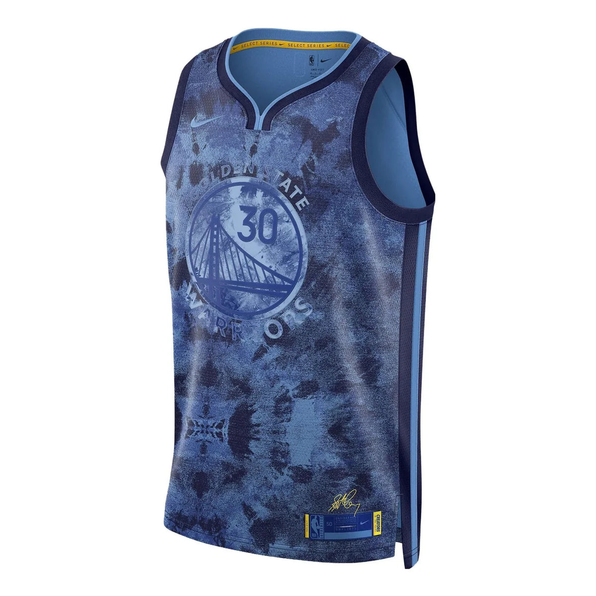 Nike NBA Golden State Warriors Select Series Swingman Jersey 'Stephen Curry #30' Navy 2022 (FD4085-462)