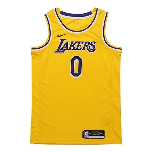 Nike NBA Los Angeles Lakers Icon Edition Swingman Jersey 'Kyle Kuzma #0' Gold (CW3669-735)