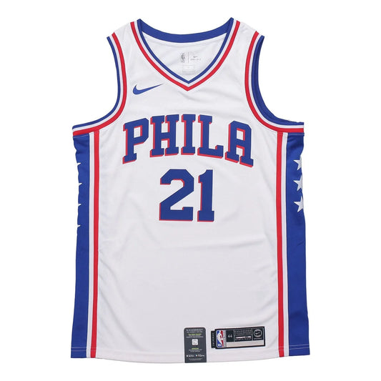 Nike NBA 76ers Icon Edition Swingman Jersey 'Joel Embiid #21' White 2020 (CJ7677-103)
