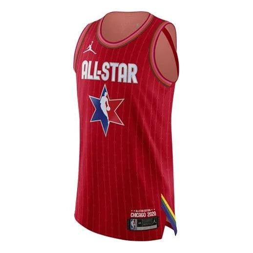 Jordan Brand NBA All-Star Authentic Jersey 'LeBron James #23' Red Chicago 2020 (CJ1037-657)
