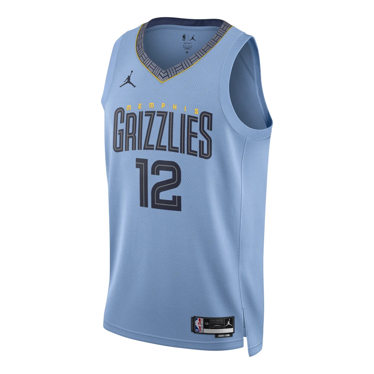 Jordan NBA Memphis Grizzlies Statement Edition Swingman Jersey Ja Morant #12 Light Blue 2022 (DO9531-422)