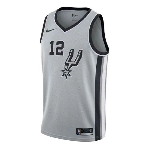 Nike NBA Spurs Statement Edition Jersey 'LaMarcus Aldridge #12' Silver 2017 (877224-008)