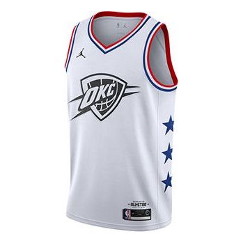 Jordan Brand NBA Thunder All-Star Jersey 'Russell Westbrook #0' White 2019 (AQ7297-110)