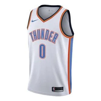 Nike NBA Thunder Association Edition Jersey 'Russell Westbrook #0' White 2017 (864437-100)
