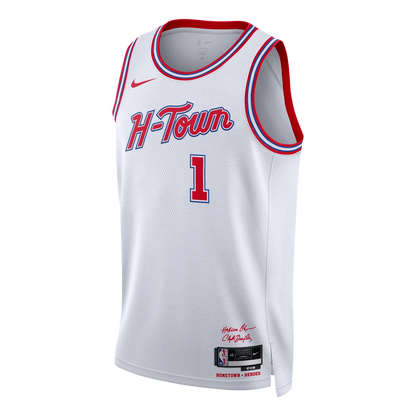Nike NBA Houston Rockets City Edition Swingman Jersey 'Jabari Smith Jr. #1' White 2023 (DX8503-107)