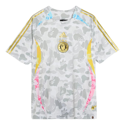 adidas x BAPE Teamgeist T-Shirt White/Grey Asia Sizing (KU5996)