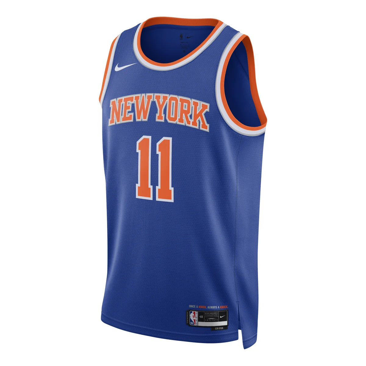 Nike Dri-FIT NBA New York Knicks Icon Edition Swingman Jersey 'Jalen Brunson #11' Rush Blue (DN2015-498)
