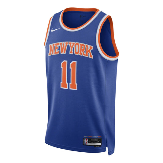 Nike Dri-FIT NBA New York Knicks Icon Edition Swingman Jersey 'Jalen Brunson #11' Rush Blue (DN2015-498)