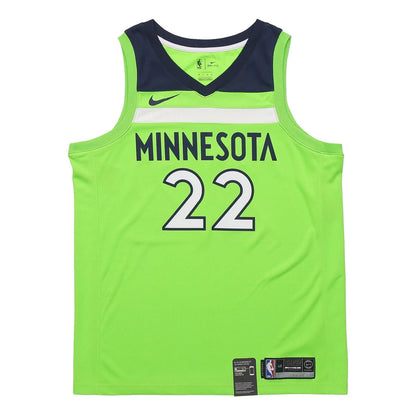 Nike NBA Minnesota Timberwolves Icon Edition Swingman Jersey 'Andrew Wiggins #22' Lime Green (877213-313)