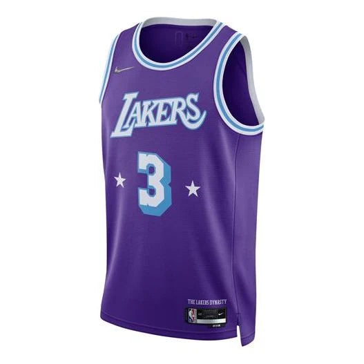 Nike NBA Los Angeles Lakers City Edition Swingman Jersey 'Anthony Davis #3' Court Purple 2021 (DB4032-505)
