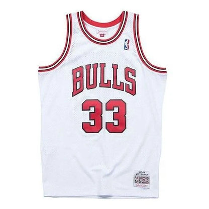 Mitchell & Ness NBA Bulls 1997-98 Hardwood Classics Swingman Jersey 'Scottie Pippen #33' White (BA84SL-CBU-W-C8O)