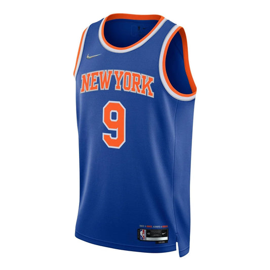 Nike NBA Knicks Icon Edition Jersey 'RJ Barrett #9' Blue 2021 (DB3582-495)