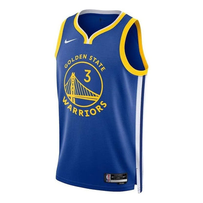 Nike NBA Warriors Icon Edition Jersey 'Jordan Poole #3' Blue 2022 (DN2005-495)