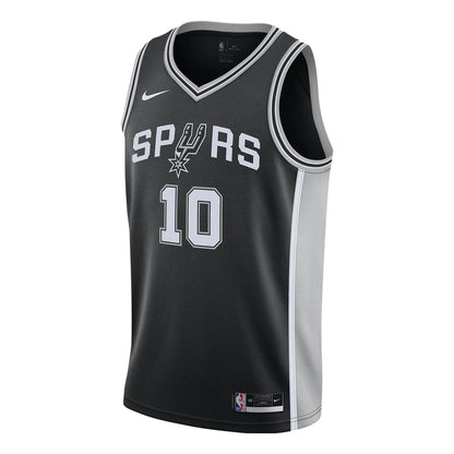 Nike NBA San Antonio Spurs Icon Edition Swingman Jersey 'DeMar DeRozan #10' Black 2020 (CW3682-016)