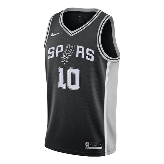 Nike NBA San Antonio Spurs Icon Edition Swingman Jersey 'DeMar DeRozan #10' Black 2020 (CW3682-016)