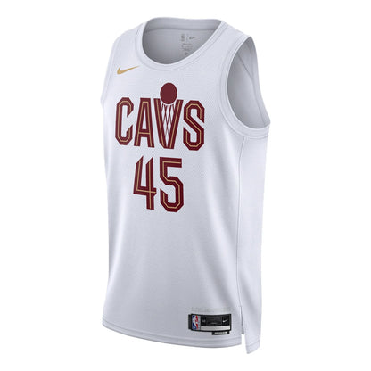 Nike NBA Cavaliers Association Edition Jersey 'Donovan Mitchell #45' White 2022 (DN2073-108)