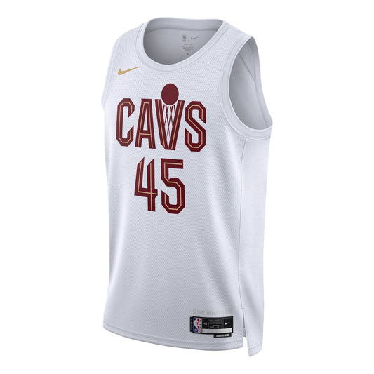 Nike NBA Cavaliers Association Edition Jersey 'Donovan Mitchell #45' White 2022 (DN2073-108)