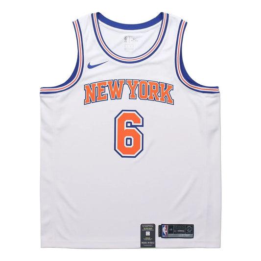 Nike NBA Knicks Association Swingman Jersey 'Kristaps Porzingis #6' White (877215-100)