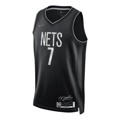 Nike NBA Brooklyn Nets Earned Edition Jersey 'Kevin Durant #7' Black 2020 (DH8057-010)